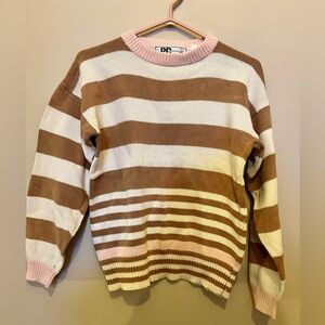 Vintage pastel striped sweater
